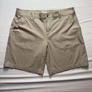 32 Degrees Cool Mens Stretch Performance Shorts Khaki Tan Size 40 Golf Casual